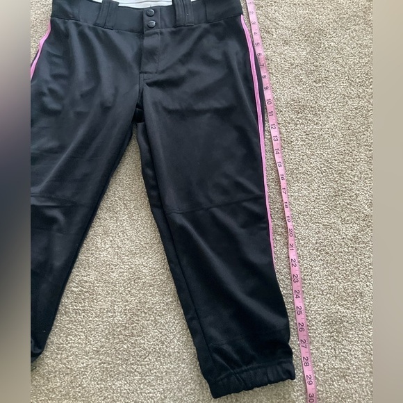 Champo Sports Black Softball Pants Pink Stripes Women’s Size Large NWT - Picture 6 of 7